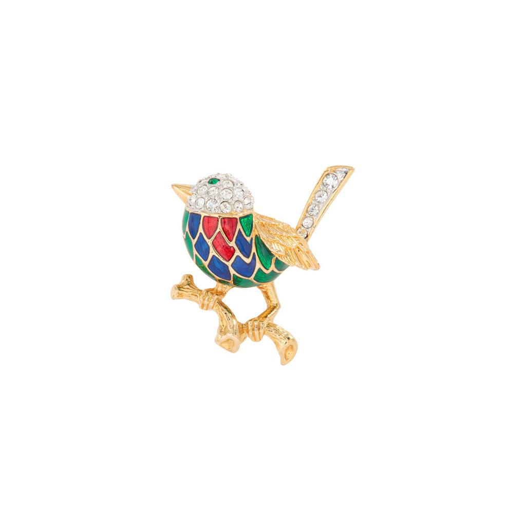 Susan Caplan Vintage 1970s vintage attwood & sawyer songbird brooch