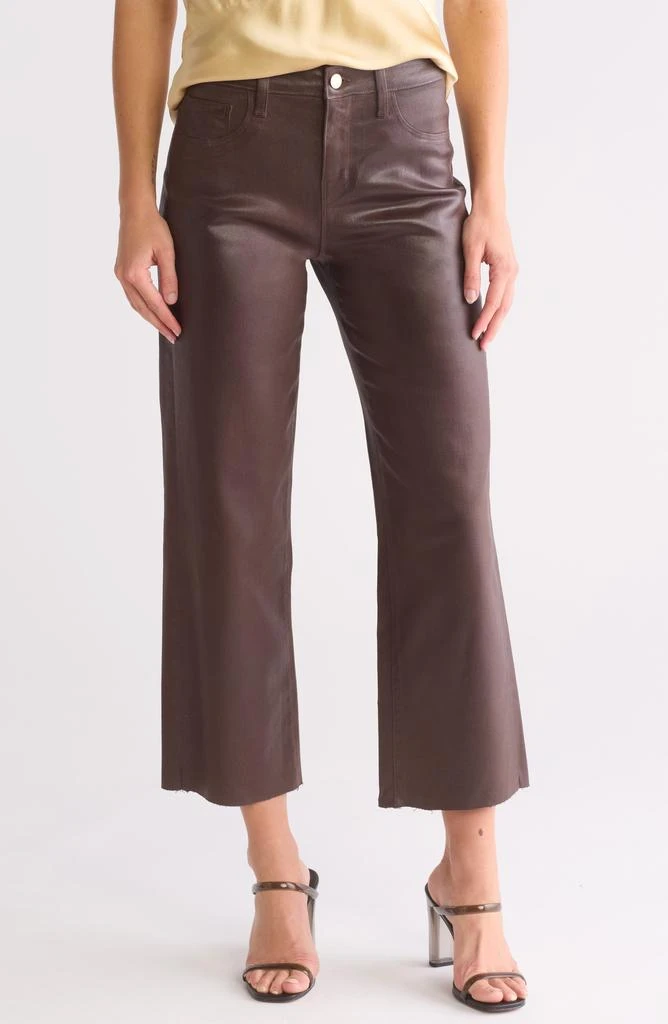 L'Agence Wanda Raw Hem Crop Jeans 1