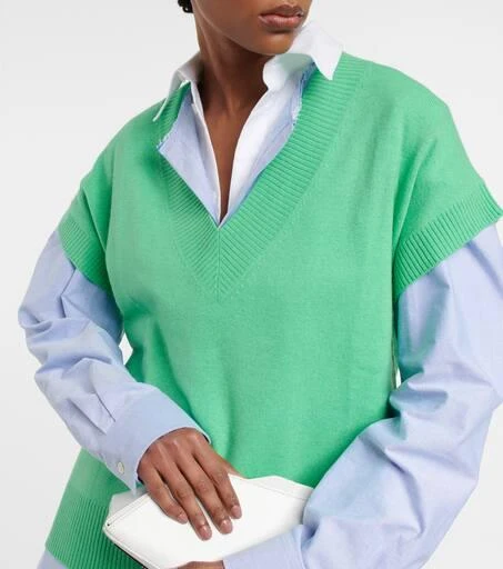 Jardin des Orangers Wool and cashmere sweater vest 4