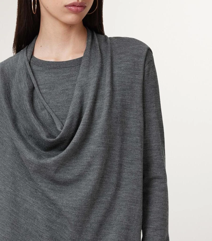 ALL SAINTS Wool Drina Midi Dress 2