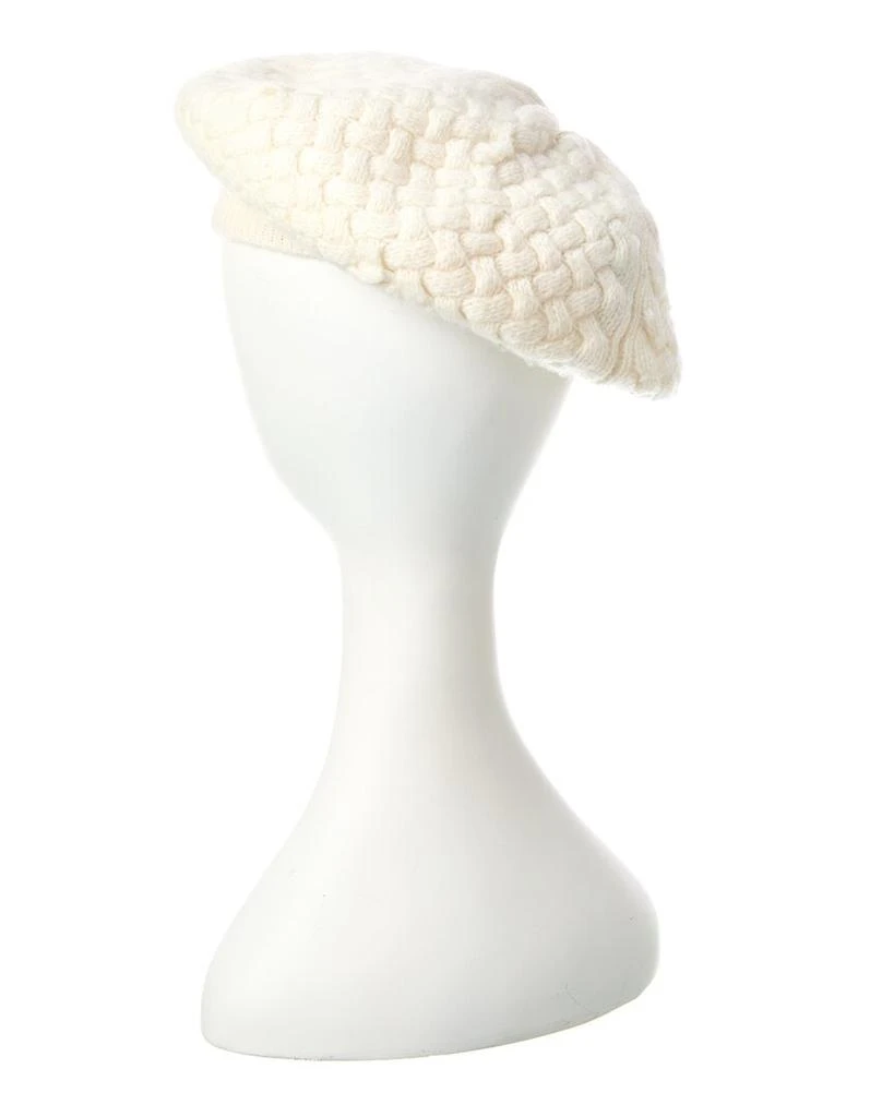 sofiacashmere Basketweave Cashmere Beret 2