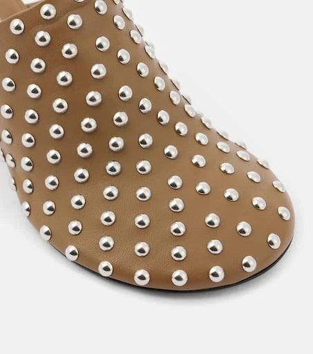 Jil Sander Studded leather mules 5