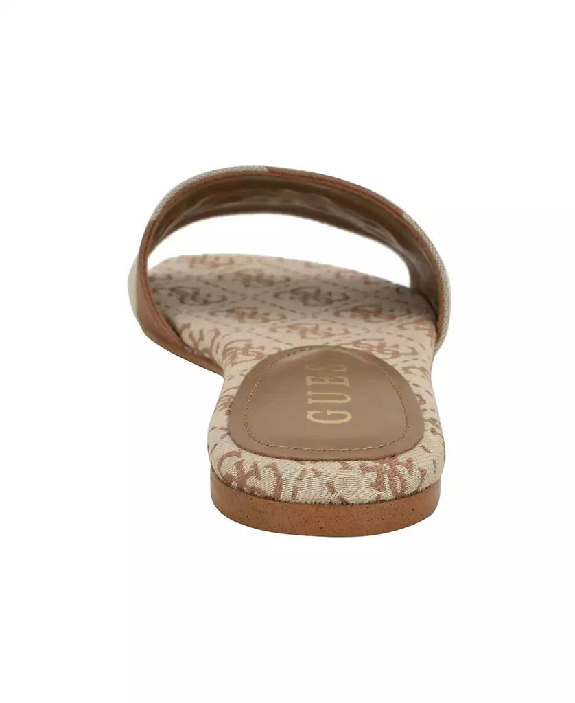GUESS Women's Harini Slip-On Logo Flat Sandals 3