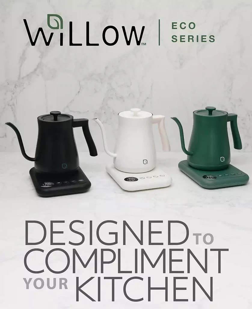 Willow Kitchen Digital Gooseneck Kettle with 5 Temperature Presets - Precision Heating Pouring for Perfect Brews 7