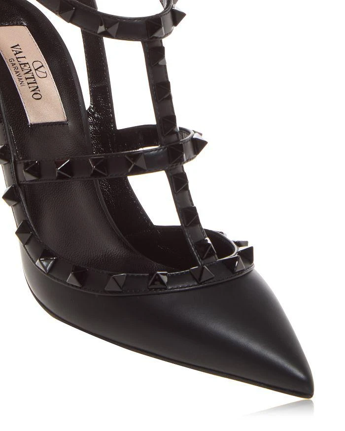 Valentino Women's Rockstud Cage Leather Pumps with Studs 6