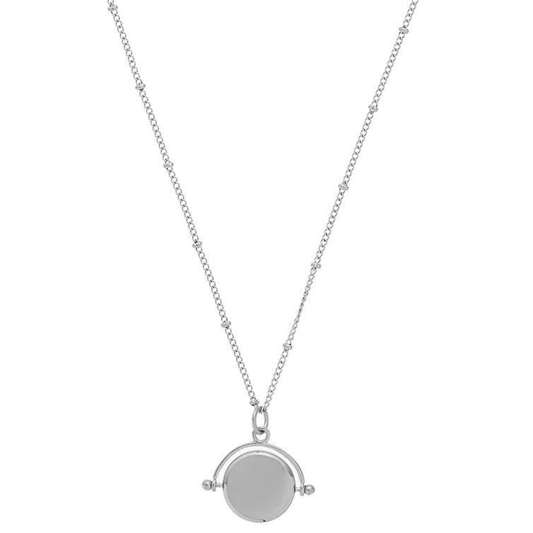 Orelia LUXE LUXE Faceted Disc Spinner Necklace