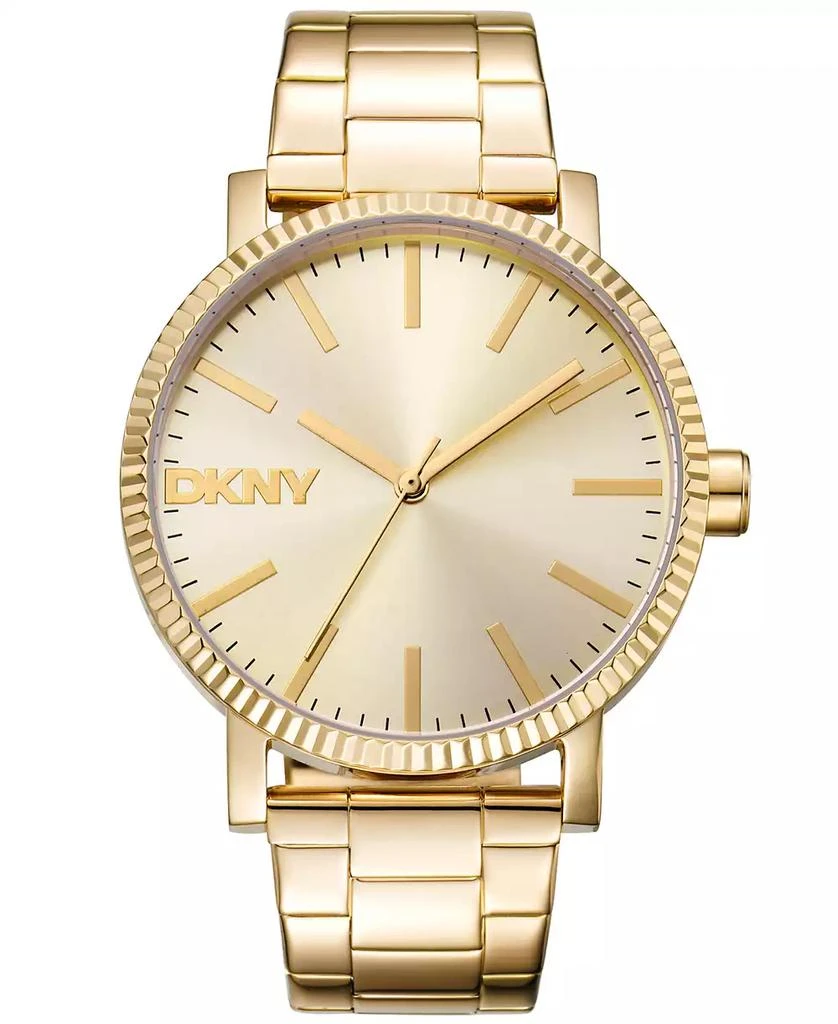 DKNY gold stainless steel watch Amazon.com: DKNY Women main image 3