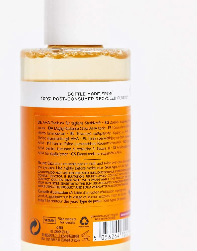 REN Clean Skincare REN Clean Skincare Ready Steady Glow Daily AHA Tonic with Lactic Acid 100ml 2