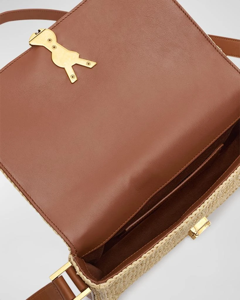 Yves Saint Laurent Solferino Medium YSL Crossbody Bag in Raffia 3