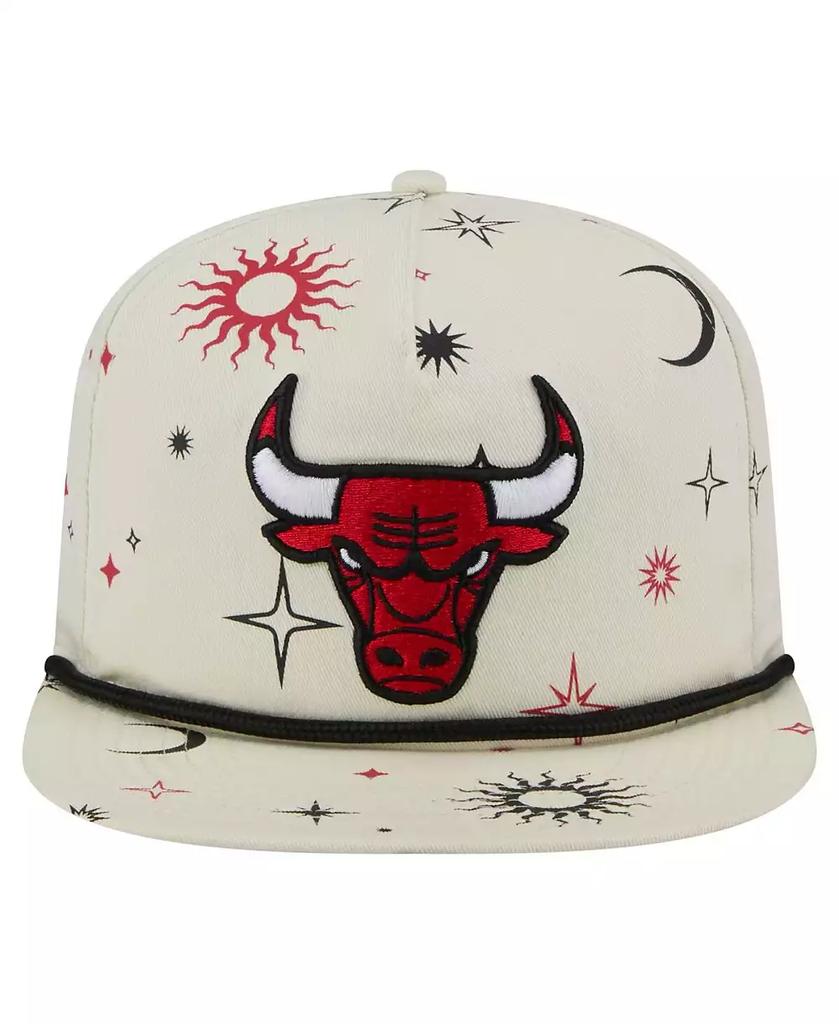 New Era Men's Cream Chicago Bulls Lunar Golfer Snapback Hat