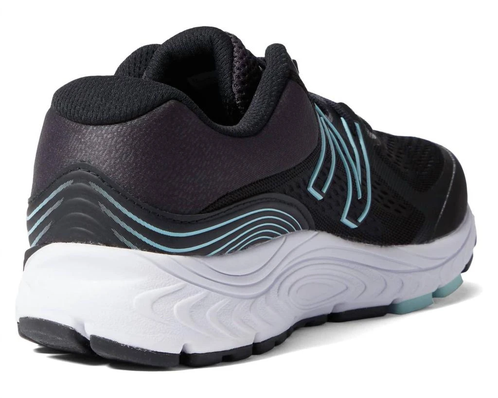New Balance Women's 840V5 Athletic Shoe Wide Width In Black/storm Blue 2
