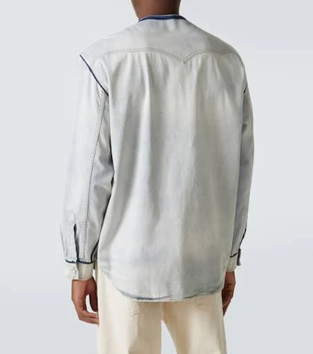 MAISON MARGIELA Embellished denim overshirt 4