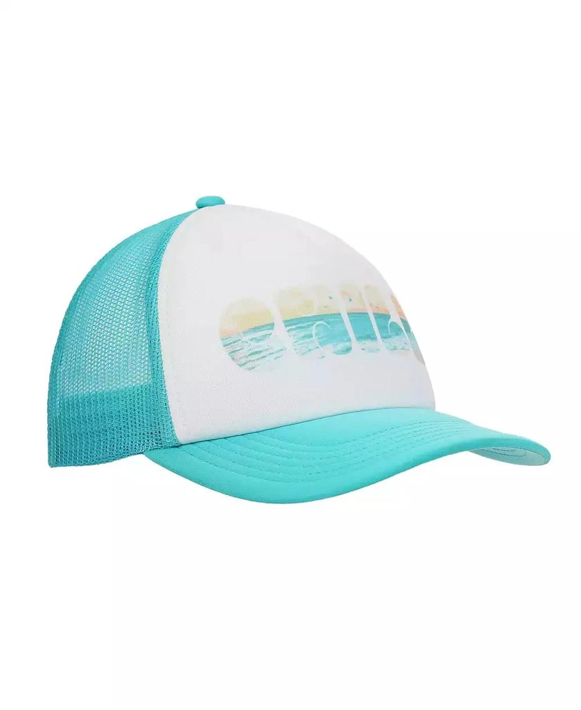 Generic Chill Beach Vibes White & Aqua Foam Trucker Hat 2