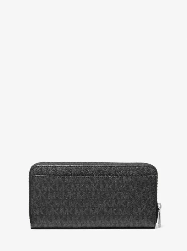 Michael Kors Rivington Signature Logo Striped Zip-Around Wallet 3