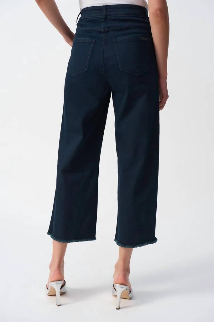 JOSEPH RIBKOFF Joseph Ribkoff - Culotte Jeans with Embellished Front Seam