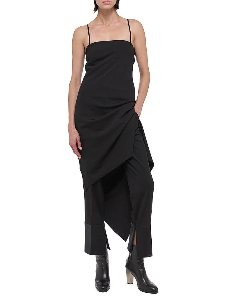 Wool Asymmetric Midi-Dress  On Sale Now with Up to 71% Off | Discover  Exclusive Deals & Savings at BeyondStyle  Authentic Helmut Lang women's  apparel|solid|sleeveless|contemporary|wool|midi-length|squareneck|dresses|a-line|women's|Women's  with ...