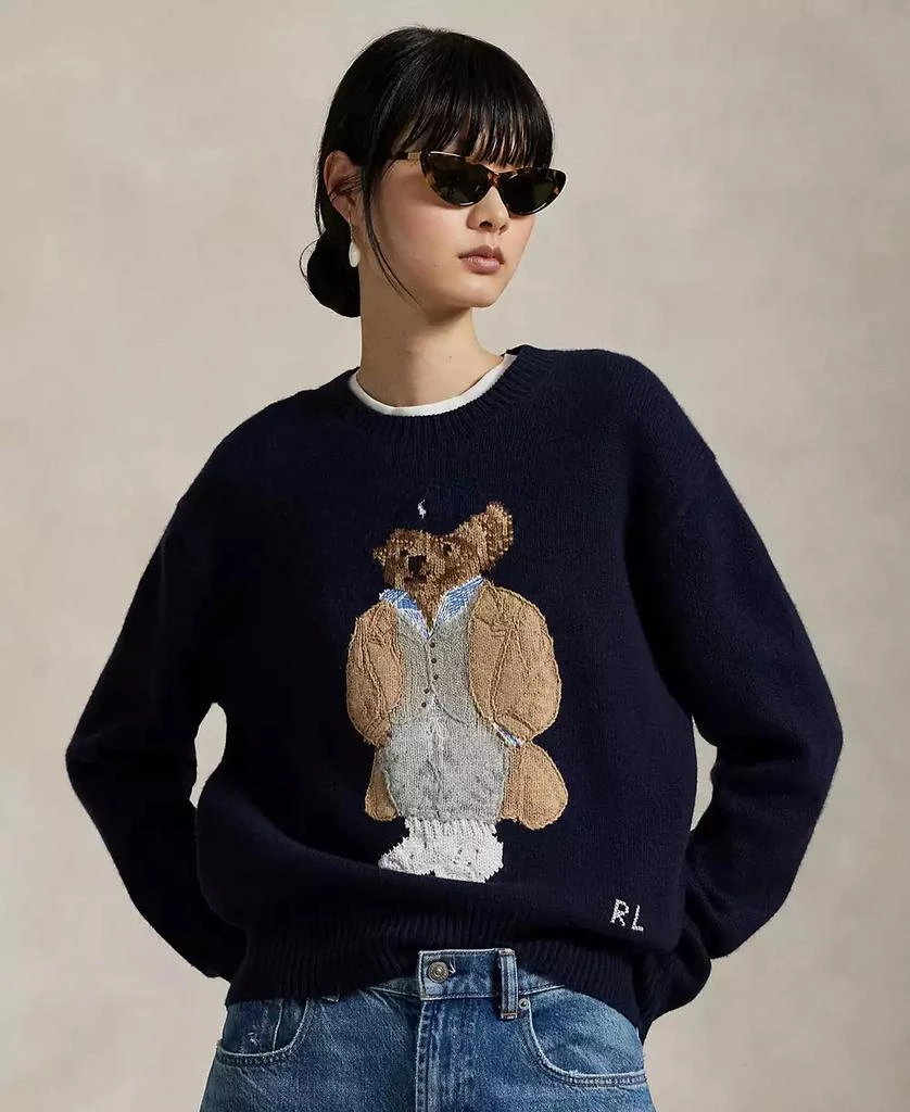 Ralph Lauren Women's Polo Bear Wool-Cashmere-Blend Sweater 1