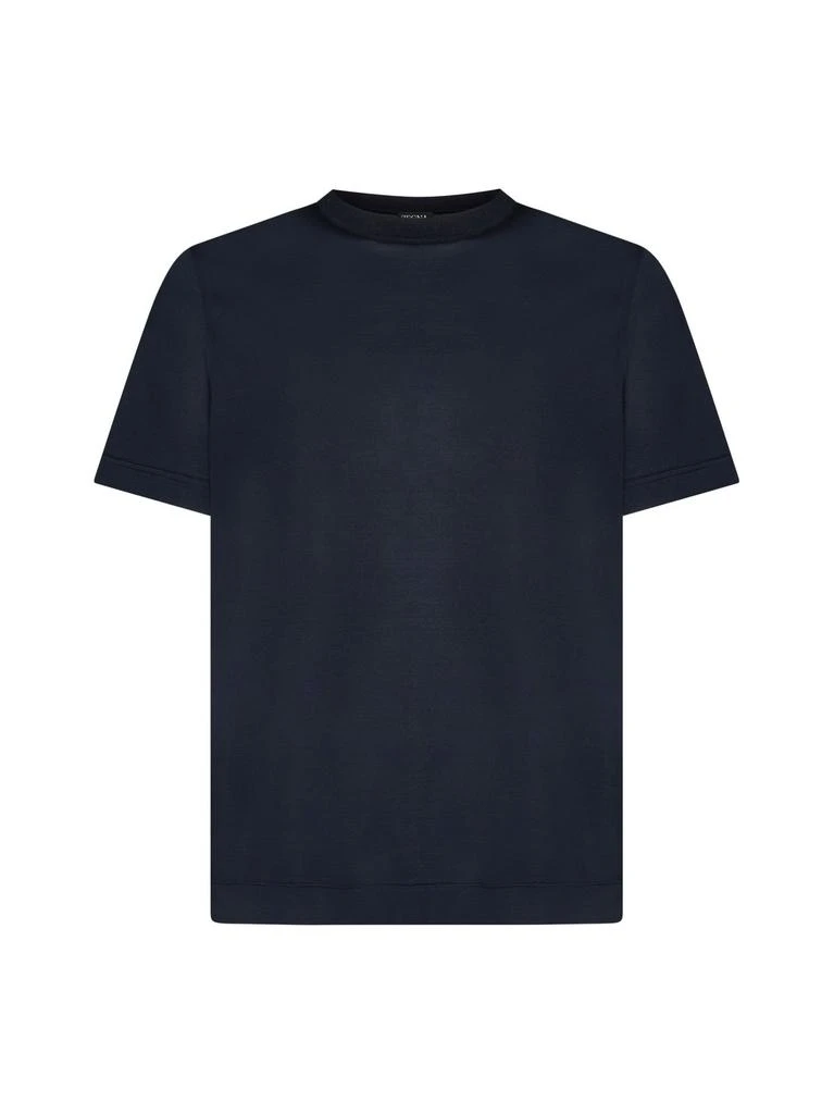 Zegna Zegna Crewneck Straight Hem T-Shirt 1