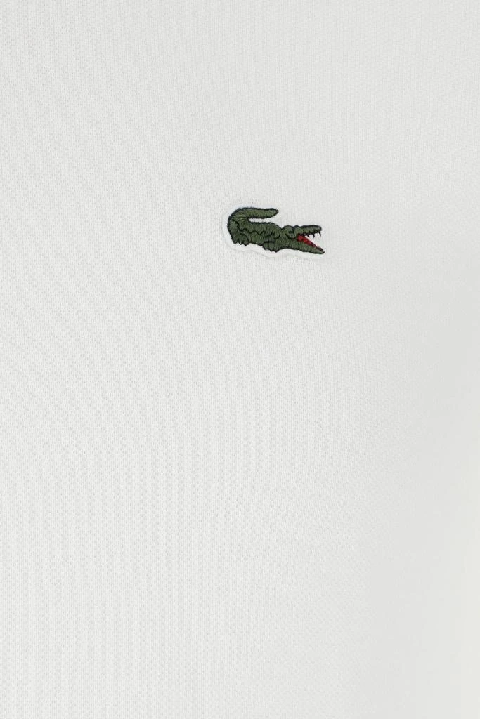 Lacoste White Piquet Polo Shirt 3
