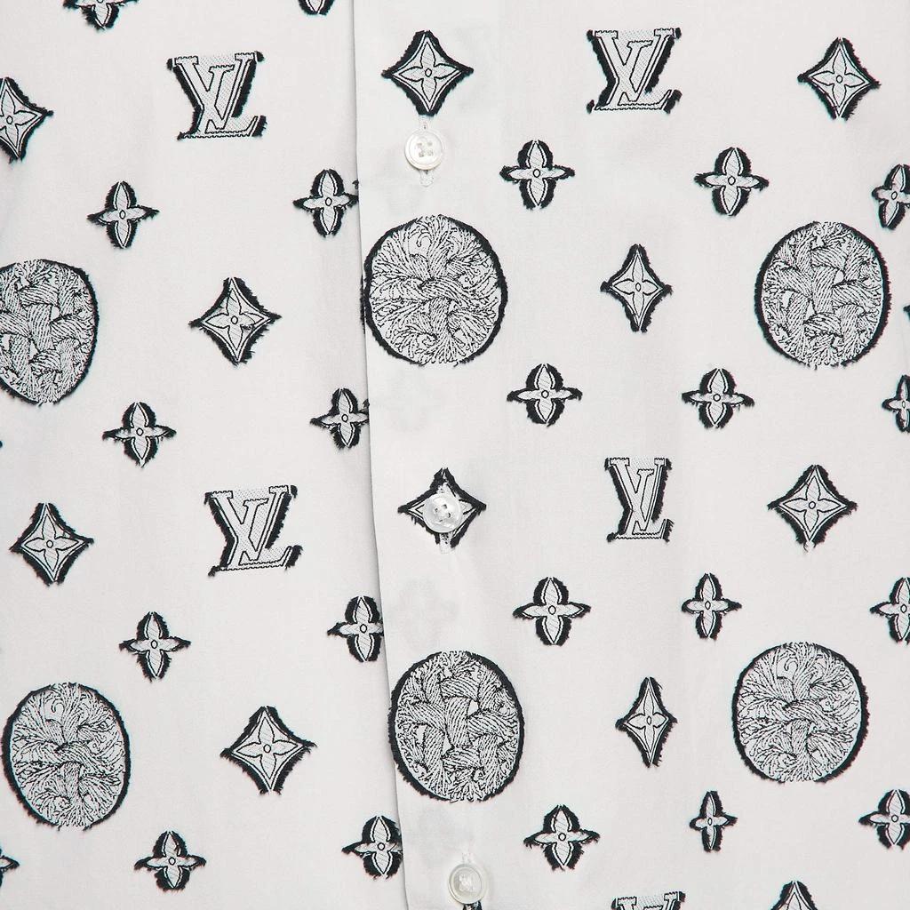 Louis Vuitton Louis Vuitton White Christopher Nemeth Rope Fil-coupe Cotton Shirt M 3