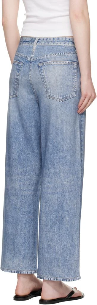 Rag & Bone Blue Wide Miramar Andi Sweatpants 3