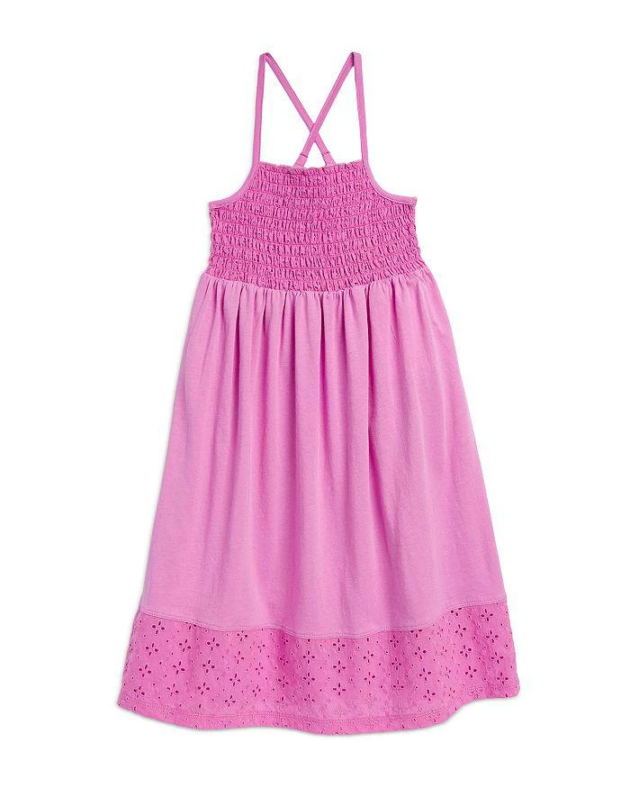 Splendid Girls' Cotton Smocked Eyelet Dress - Big Kid 1