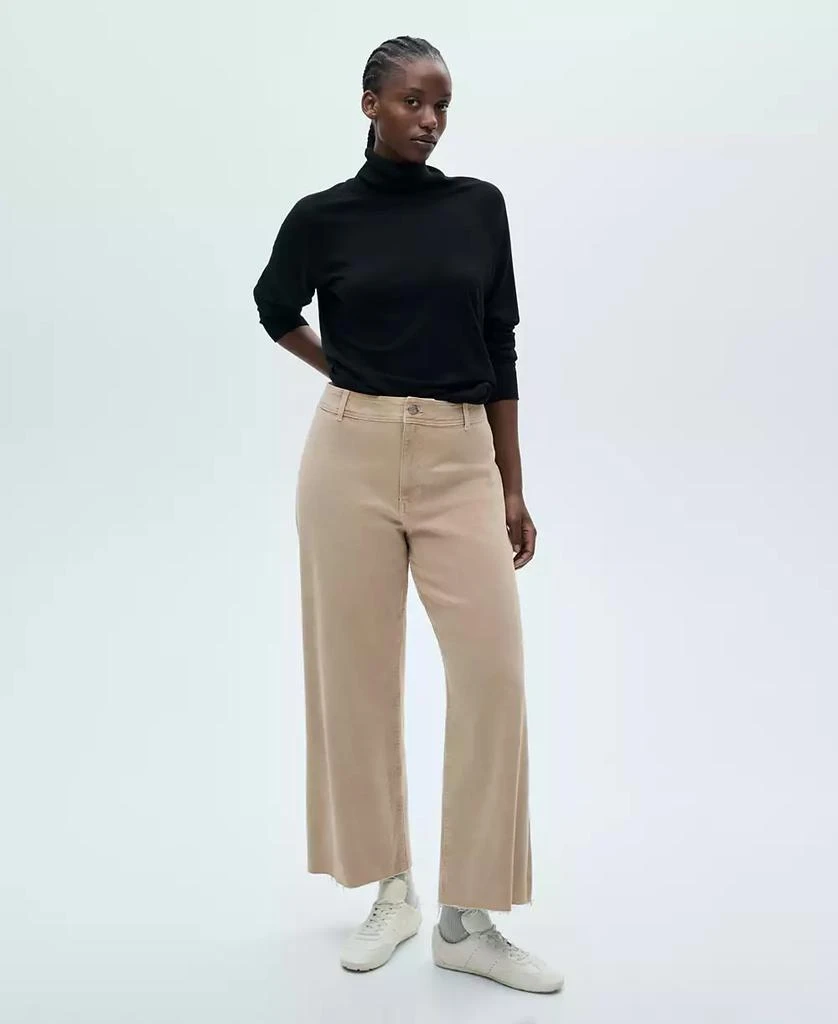 Mango Women's Catherin Culotte High-Rise Jeans 2