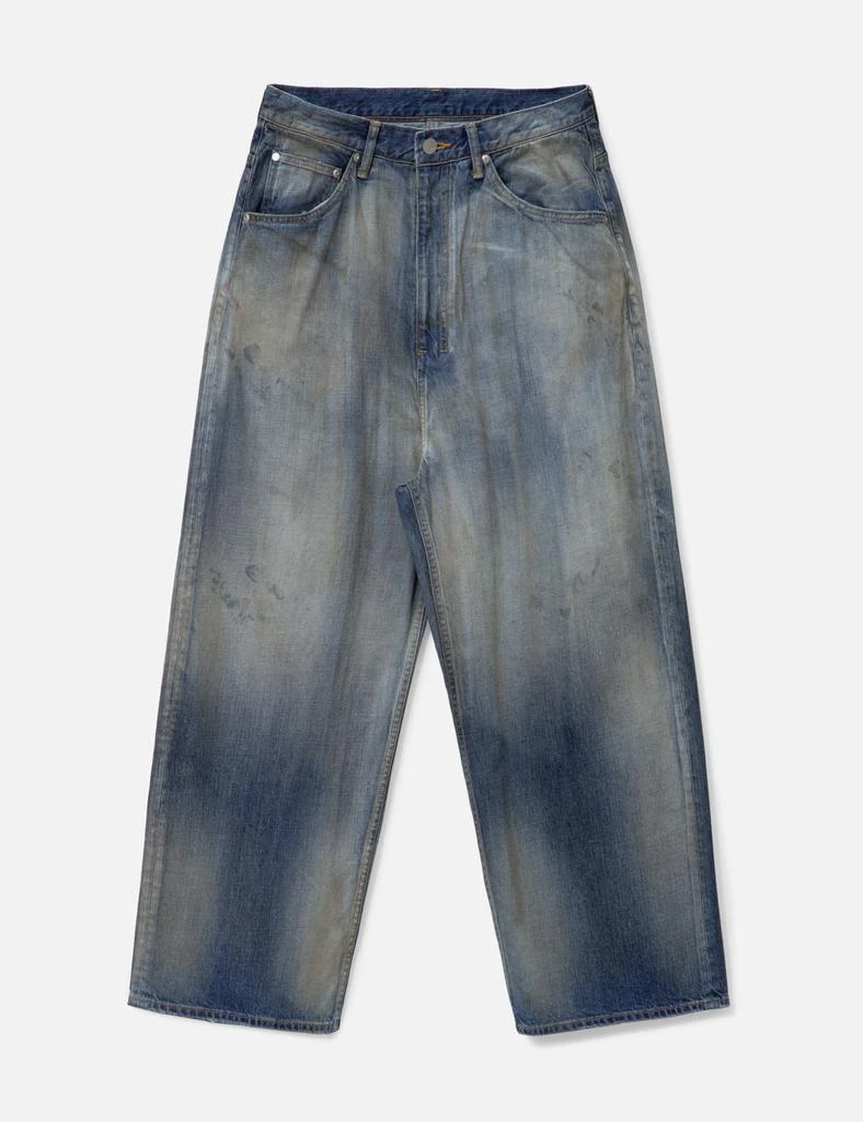 ANCELLM Aging Wide Denim 5P Pants 1