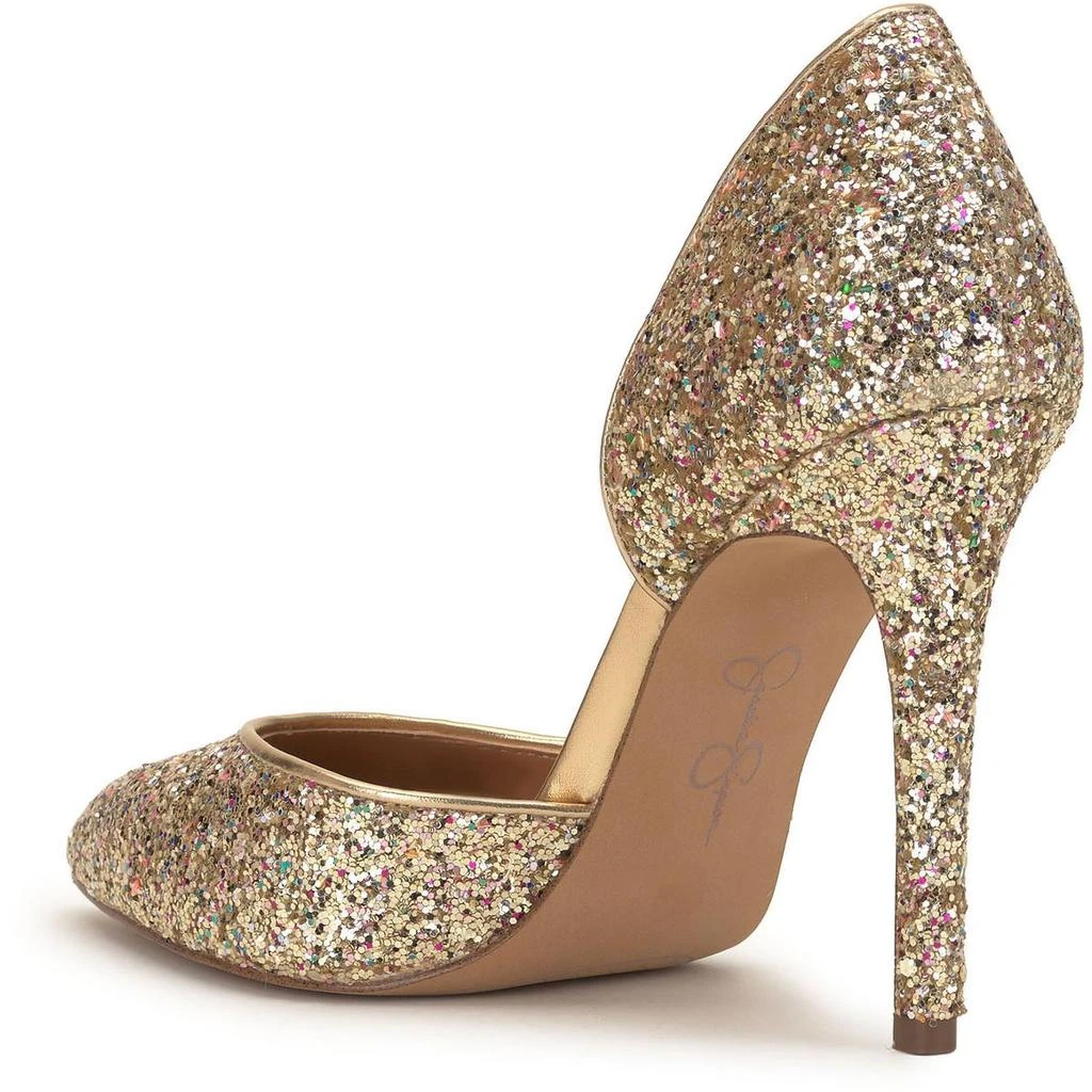 Jessica Simpson Prizma 8 Womens Glitter Stiletto D'Orsay Heels 4