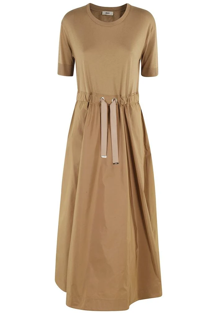 Herno Herno Drawstring Waist Midi Dress 1