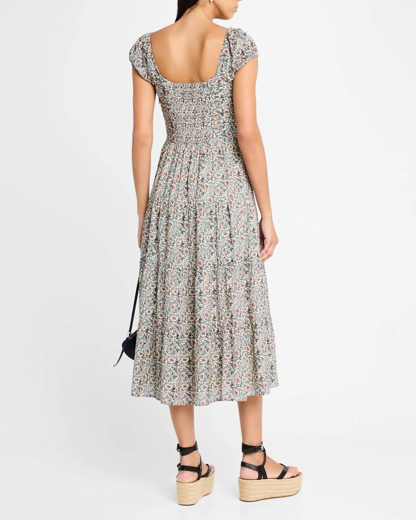Paige Marchella Printed Short-Sleeve Midi Dress 3