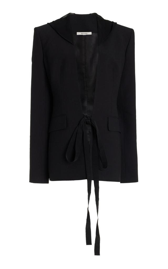 ジャケット Nensi Dojaka Black stretch wool blazer NENSI DOJAKA Black Tailored Blazer | REVERSIBLE