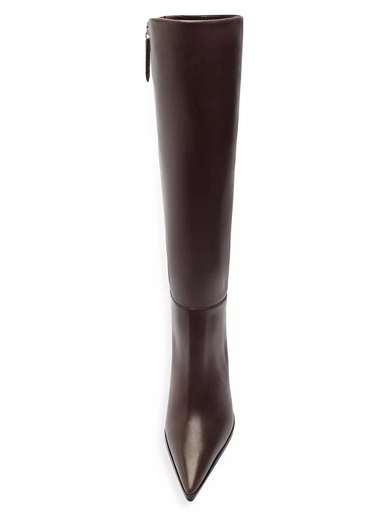 Schutz Mikki 85MM Block-Heel Leather Boots 4