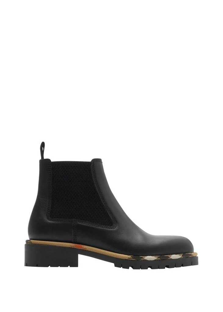 Burberry Leather gravel chelsea boots 1