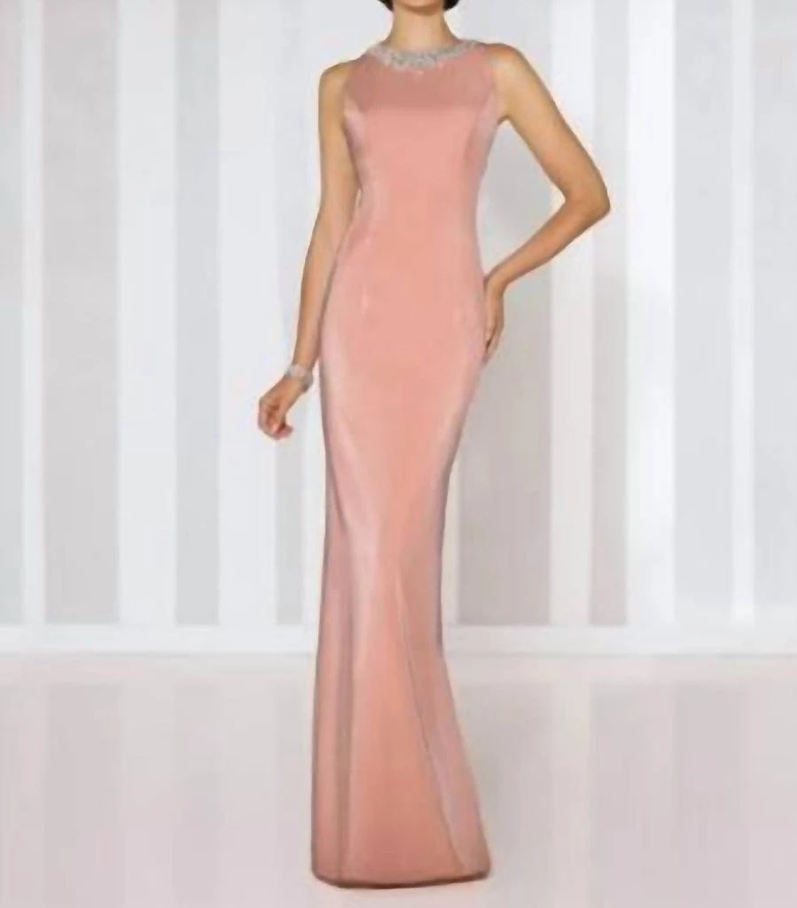 green emerald velvet dress Cameron Blake: CB3231 main image 1
