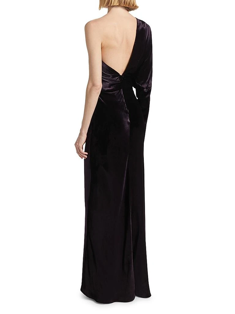 Zimmermann Asymmetric Velvet One-Shoulder Gown 5