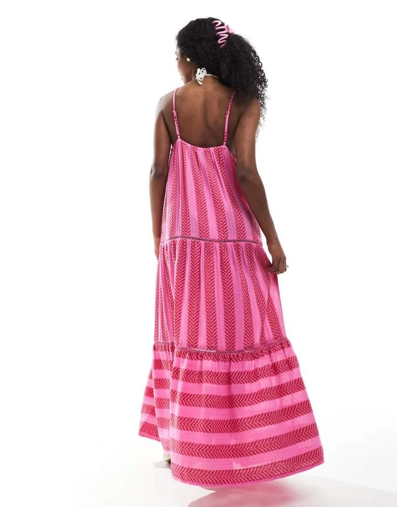 Accesorize maxi halter beach dress in pink and red texture  On Sale Now  with Up to 40% Off | Discover Exclusive Deals & Savings at BeyondStyle   Authentic Accessorize Home|Women|Swimwear &