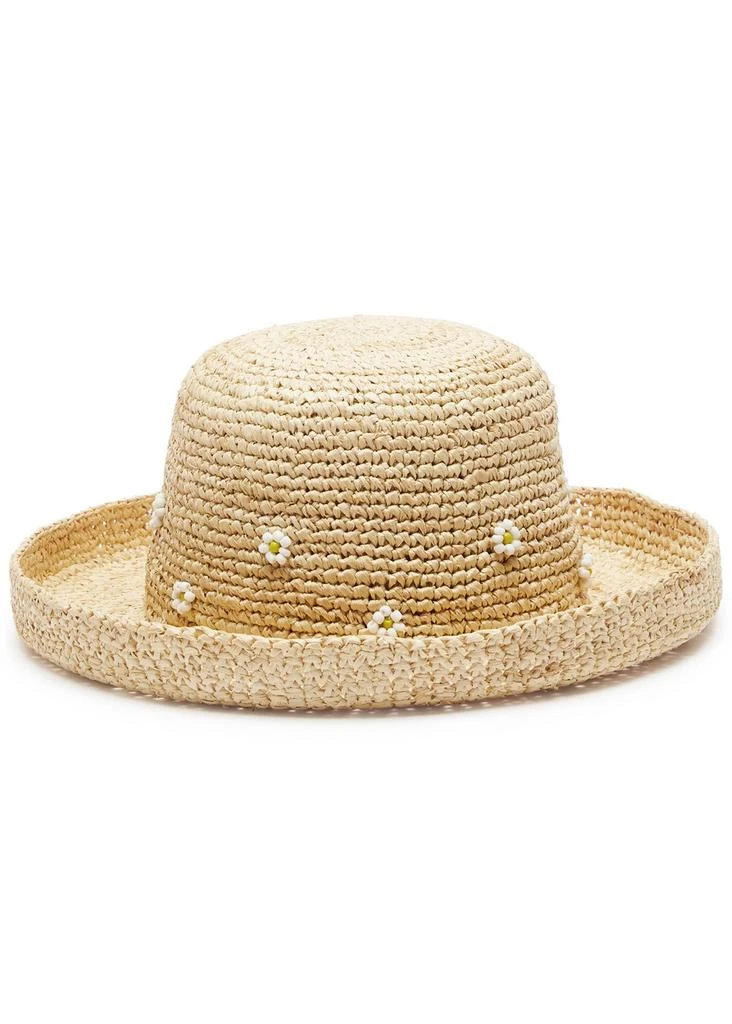 Lack of Color Daisy Cruiser embellished raffia hat  2