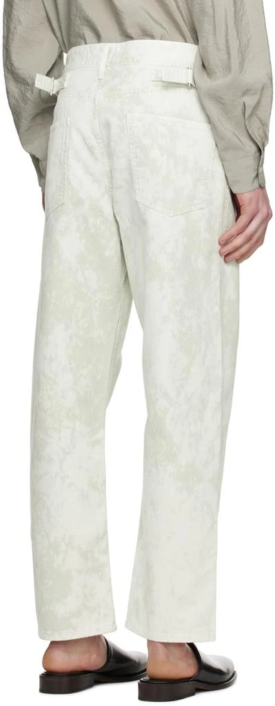 Lemaire Green Curved 5 Pocket Jeans 3
