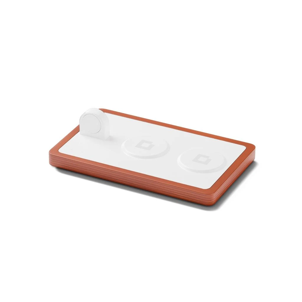 NYTSTND TRIO White - 3-in-1 MagSafe Oak Wireless Charger with Apple Watch Support 5