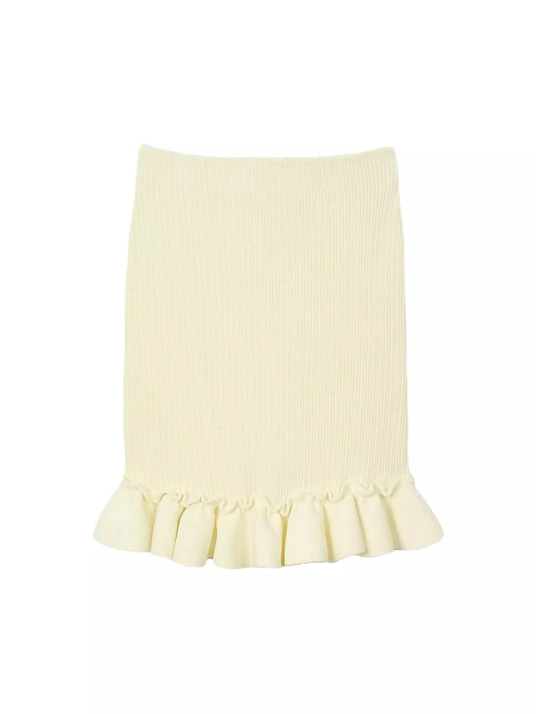 Sandro Knitted Skirt with Ruffle 1
