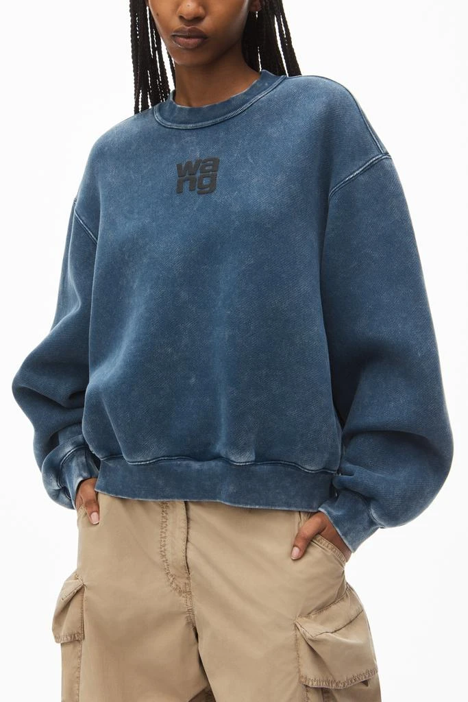 Alexander Wang puff logo sweatshirt in structured terry 3