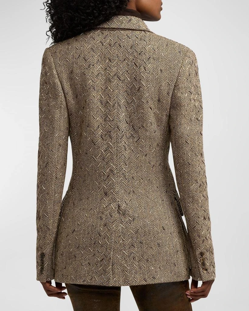 Ralph Lauren Preston Embellished Herringbone Jacket 3