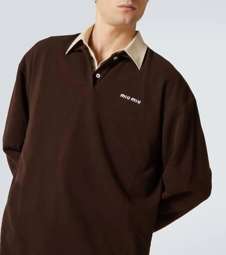 Miu Miu Cotton piqué polo shirt 5