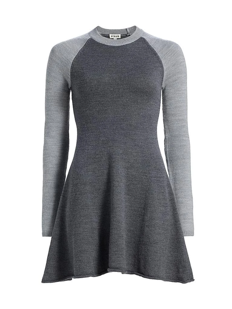 Anita Long-Sleeve Fit & Flare Minidress  On Sale Now with Up to 25% Off |  Discover Exclusive Deals & Savings at BeyondStyle  Authentic Staud  solid|sweater dresses|Women's|crewneck|dresses|long  sleeve|a-line|mini-length|women's apparel|contemporary ...
