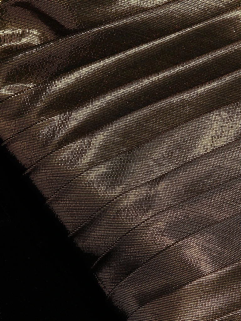 Sergio Hudson Metallic Pleated Pencil Midi-Dress 7