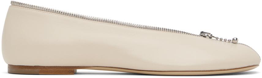 【関税&送料込】Burberry Sadler Ballerina With Light Beige L Burberry Sadler Quilted Lambskin Ballerina Flats | Neiman Marcus