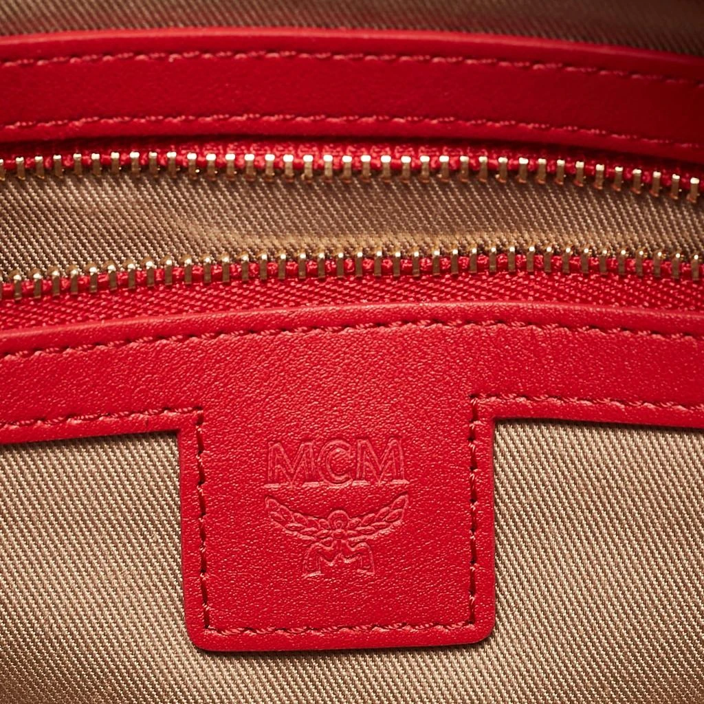 MCM MCM Red Visetos Coated Canvas and Leather 'Year Of The Mouse' Camera Bag 8