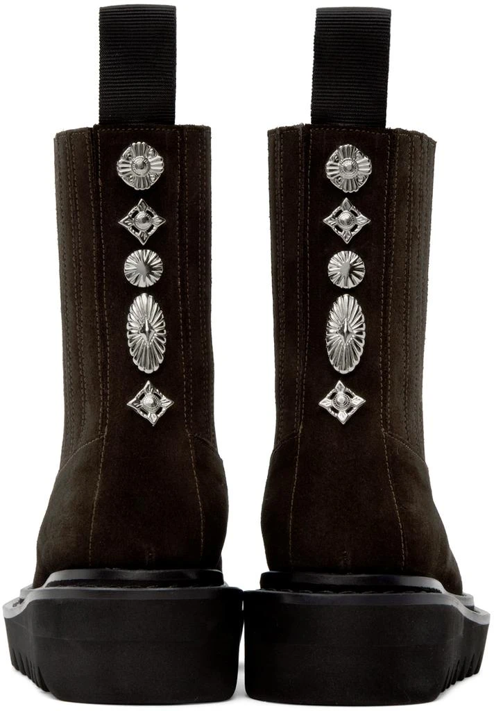 Toga Pulla Brown Zipper Boots 2