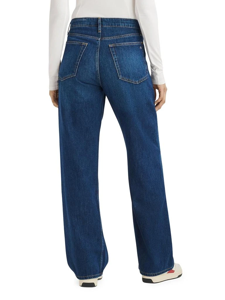 Rag 
Bone Logan Mid-Rise Wide-Leg Jeans 2